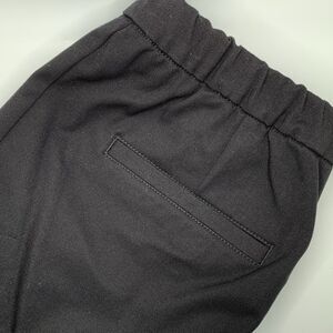 Isaac Mizrahi Live Women’s Capri Pants Black Pull On Buttons Elastic Waist Sz 10